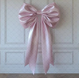 Yeknu  Mehofond Photography Background Elegant Pink Orange Bow Aldult Birthday Wedding Maternity Portrait Decor Backdrop Photo Studio