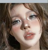 Yeknu  Glitter Eyeshadow Long Lasting Waterproof Eyeshadow Pearlescent Shimmer Body Highlighter Makeup Palette Glitter Eyeshadow Gel