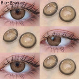 Yeknu  1 Pair Colored Contact Lenses With Prescription Myopia Lenses Brown Contact Lenses High Quality Natural Lenses