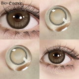 Yeknu  1 pair Korean Lenses Colored Contact Lenses with Degree Myopia Lenses Free Shipping High Quality Lens Fog Pearl lens