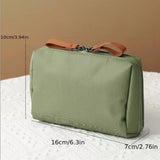 Yeknu  Portable Travel Korean Style Makeup Bag Outdoor Student Pen Bag Mini Wash Bag Simple Elegant Lady Storage Bag round Cylinder