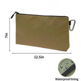Yeknu  Waterproof Tool Bag Zipper Pouch Multi-Function Bag Wear-Resistant Tool Organizers for Camping Woodworking Electrician Gardening