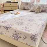 Yeknu Elastic Fitted Sheet Floral Style Bedsheet Soft Bed Cover Home Bed Linen Sheets drap de lit (Pillowcase Need Order)