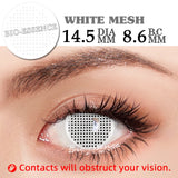 Yeknu  1 Pair Halloween Lenses Cosplay Contact Lenses Popular Colored Contact Lenses Anime Lenses Pink Lenses Black Lenses