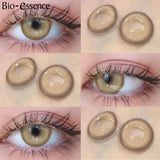 Yeknu  1 Pair Colored Contact Lenses With Prescription Myopia Lenses Brown Contact Lenses High Quality Natural Lenses