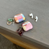Yeknu  Maillard retro splicing color plaid for AirPods4 protective case Apple AirPods 1 /3 earphone cover