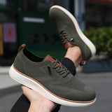 Yeknu  Men's Vulcanized Shoes Simple and High-quality Design Breathable Mesh Cool Flat Shoes Outdoor Activities Daily Hiking Men Shoes