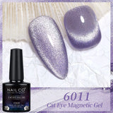 Yeknu  Transparent Cat Eye Gel Nail Polish 10ml UV Nail Art Semi Permanent Lakiery Hybrydowe Magnet SPAR Lacquer Gel Vernis Soak