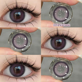 Yeknu  1 Pair Myopia Color Contact Lenses for Eyes with Prescription Makeup Eye Color Lenses Beauty Pupils Fashion Blue Lenses