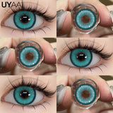 Yeknu  Cosplay Contact Lenses Cosmetic Colored Pupils Hallowen Contacts Beauty Women Makeup Blue Lens Eye Contact Cosplay Pupils