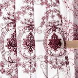 Yeknu  2 Panels Sheer Curtains Embroidered Window Voile Drapes for Living Room Grommet Top Solid Lightweight for Bedroom Home Decor