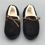 Yeknu  Slippers warm women's men couple bow round head all-inclusive home wear cotton shoes outside wear thickened women