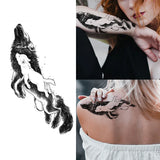 Yeknu  Lasting 15 days temporary tattoo sticker waterproof non-reflective fox pattern sticker body art girl shoulder fake tattoo