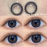 Yeknu  1 Pair Lenses Color Contact Lenses for Eyes Prescription Grey Korean Lenses Brown Natural Lenses