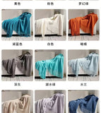 Yeknu 2025 new room tassel towel blanket sofa towel bedside blanket bedside flag hotel blanket