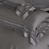 Yeknu 4Pcs Natural Lyocell Eucalyptus Fiber Soft Silky Bedding Set Luxury Embroidery Duvet Cover Bed Sheet/Fitted Sheet Pillowcases