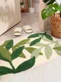 Yeknu  Non-Slip Batoom Mat hine Waable No edding Simple Decor Qui Dry Entrance Rug Square Home Use Floor Carpet