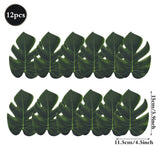 Yeknu  Hawaiian Luau Party Decorations Artificial Tropical Monstera Leaves and Hibiscus Flowers for Summer Beach Jungle Theme Birthday