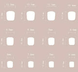 Yeknu  24pcs Water Wave Cat's Eye Press on Nail French Small Flower Artificial Fake Nails Seamless Removable False Nail