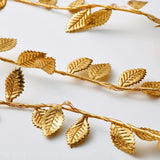 Yeknu 2M 20LED Golden Leaves String Fairy Lights For Wedding Birthday Party Decoration Home Garden Artificial Plant Garland Vine Light