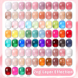 Yeknu  10ml Jelly Nude Gel Nail Polish Crystal Translucent Coffee Soak Off Semi-Permanent Varnish Base Top Coat Manicure
