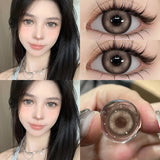 Yeknu  New Bio-essence 1 Pair Green Contact Lenses for Eyes Gray Lenses Brown Lenses Makeup Fashion Lenses 1 Year Pupils