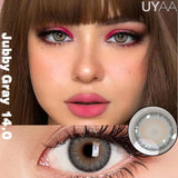 Yeknu  1Pair NEW Color Contact Lenses For Eyes Beauty Pupils Natural Pupils Brown Contact Lenses Soft Colorful Cosmetics Gray Len
