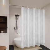 Yeknu  Transparent Waterproof Shower Curtain Bathroom Translucent Partition Curtain Easy Clean Wipe Mildew Proof Curtains with Hooks