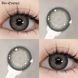 Yeknu  1 Pair Colored Contact Lenses with  Prescription Myopia Lenses Degree Natural Lenses Brown Lenses Yearly