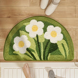 Yeknu  Thiened Anti-Slip Batoom Mat Kitchen Door Entrance Rug Water Absorbent Suower Design Home Decorative Floor Mat
