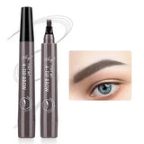 Yeknu  Korean four fork eyebrow pencil waterproof long lasting easy to use for beginners natural look four end design