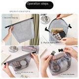 Yeknu  Waterproof Storage Bag, Fitness Clothing, Swimming Bathroom, Large Capacity Drawstring, Men's And Women's Outdoor Toiletries Bag