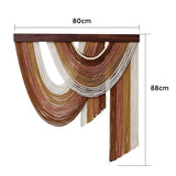 Yeknu  80x88cm Handmade Wall Hanging Decor Luxury Artistic Tapestry for Living Room Sofa Bedroom Bede Wall Carpet Home Decor