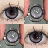 Yeknu  Brown Contact Lenses with Prescription 2pcs Colorful Korean Fashion Lenses Yearly Makeup Contact Lens Beauty Pupils