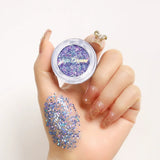 Yeknu  Multi Color Monochrome Glitter Eyeshadow Mermaid Shimmer Waterproof Compact Portable Vegan Certified Easy Blend