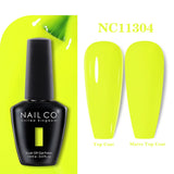 Yeknu  15ml Orange Color Nail Gel Polish Semi Permanent Red Pink Gellack Nail Art Salon Soak Off UV LED Glitter Nail Gel Varnish