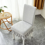 Yeknu New Elastic Jacquard Velvet Seat Cover Thickened Lace Fully Wrapped Chair Cover Dustproof Versatile Comfort Antiskid Chair Cover