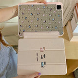 Yeknu  With pencil slot For iPad 2024 Air 11" 13" Pro 11 13 12.9 Case 10.2 7th 8th 9th Generation 2022 10th 10.9 inch Air 3 4 5 6 Cover