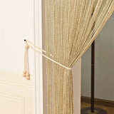 Yeknu  1x2m String Curtain Shiny Tassel Line Curtains Window Door Divider Drape for Home Living Room Cafe interior Decorations Valance