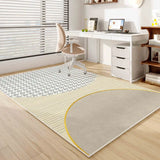 Yeknu  Modern Simple Geometric Art Carpet Bedroom Bedside Living Room Non Slip Skin Friendly Carpet Home Decoration
