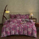 Yeknu  New household four-season available skin-friendly printing washable double-layer yarn jacquard bed sheet four-piece set