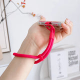 Yeknu  Adjustable Lanyard Hanging Rope Hand Wrist Strap for Mobile Cell Phone Universal Short Keychain Colorful Security Wristband