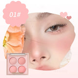 Yeknu  Korean Blush Pallete Expansive Color Brightening Face Contouring Shadow Blusher Long-lasting Tint Cheek Korean Makeup Cosmetics