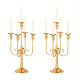 Yeknu  5 Candle Holders For Weddings, Banquet Events, 19.6 Inches High, Decoration For Weddings, Christmas, Halloween
