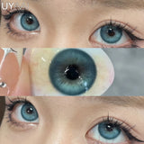 Yeknu  1 Pair Blue Eye Color Lens y2k Korean Fashion Colorcon Brown Natural Color Eye Contacts Black Lenses Green Pupils Gray Len