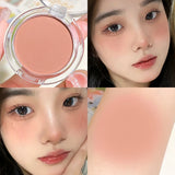 Yeknu  monochrome blush whitening matte cosmetics vitality girl nude makeup natural smudge monochrome blush plate