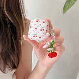 Yeknu  Korean Ins frosted cute cherry suitable for Apple AirPods Pro 2 Generation 3 Generation Headphone Case Protective Case 1 Generat