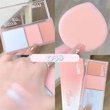 Yeknu  Korean Blush Pallete Expansive Color Brightening Face Contouring Shadow Blusher Long-lasting Tint Cheek Korean Makeup Cosmetics