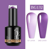 Yeknu  Rubber Base Gel Nail Polish Pink White Base Gel Top Coat Jelly Semi Transparen French Soak Off UV Nail Art Varnish