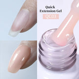Yeknu  Jelly Transparent Gel Nail Polish Nude Pink  Color UV Soak Off Gel Varnish Jade Nail Art Gel 10ml Design Manicure